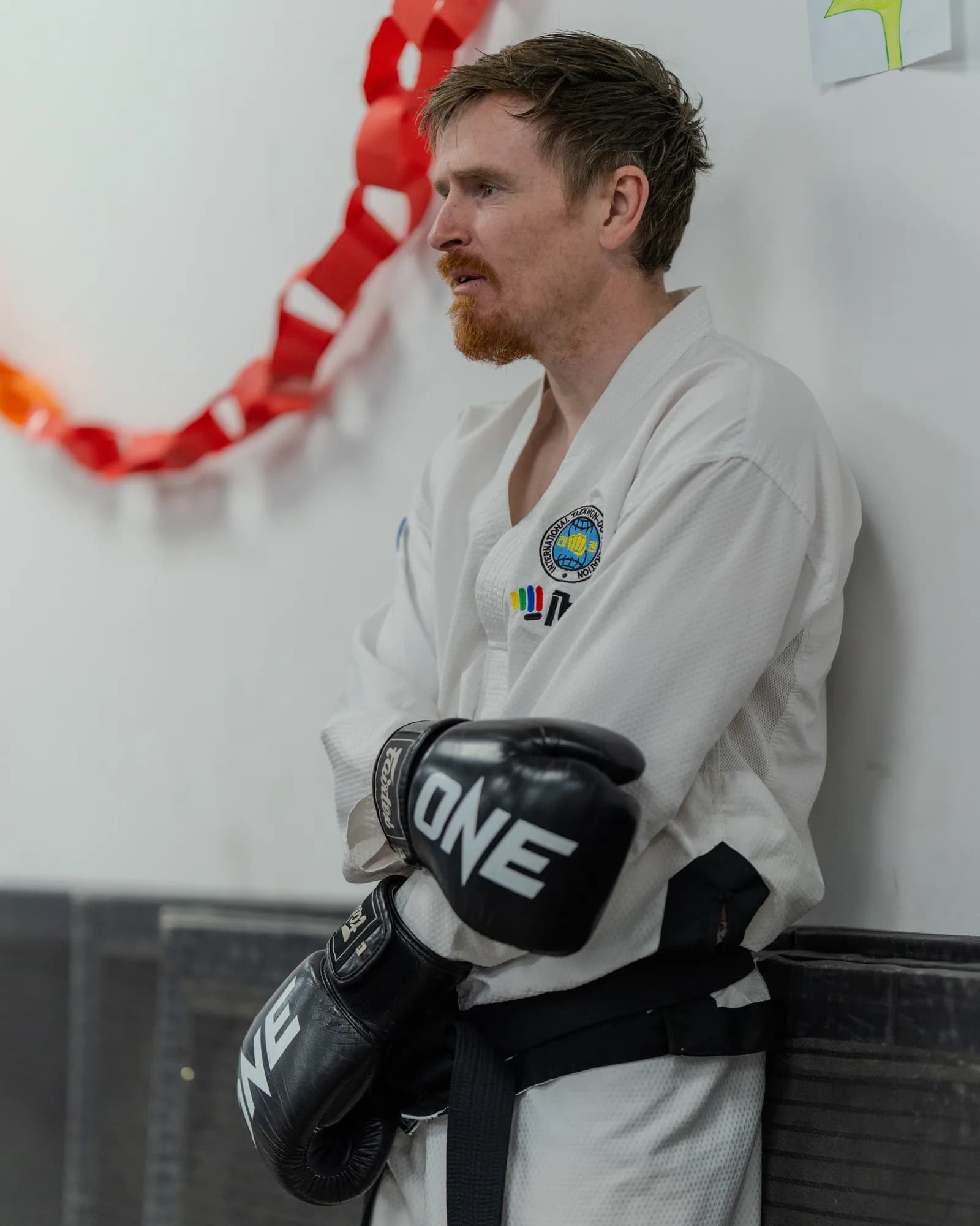 ITF Taekwondo sparring practice